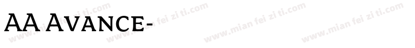 AA Avance字体转换
